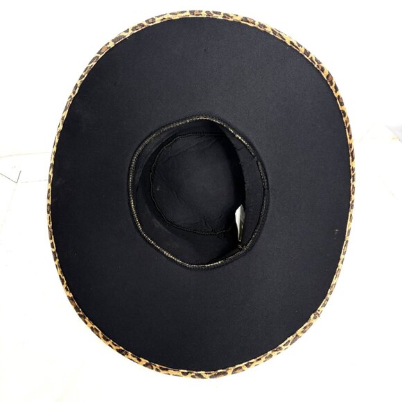 70’s Style Blk Panne Velvet Pimp Big Daddy Hat Vtg - Picture 8 of 12